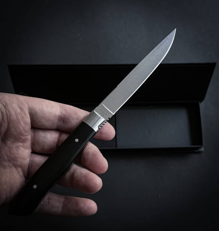 Pair of 2 Steak Knives -KIKUSUMI x MOKI Limited Edition-