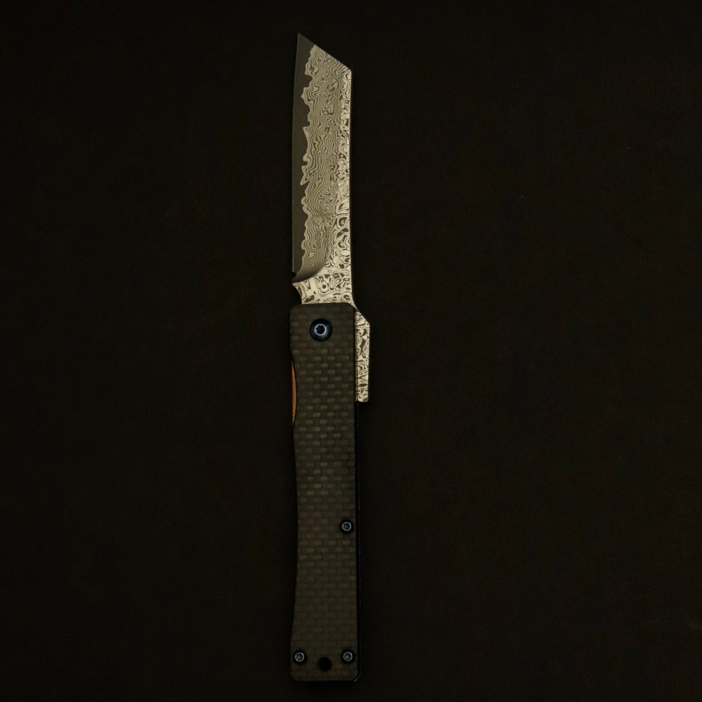[POCKET KNIFE] Higo Style Knife 73mm Carbon Fiber