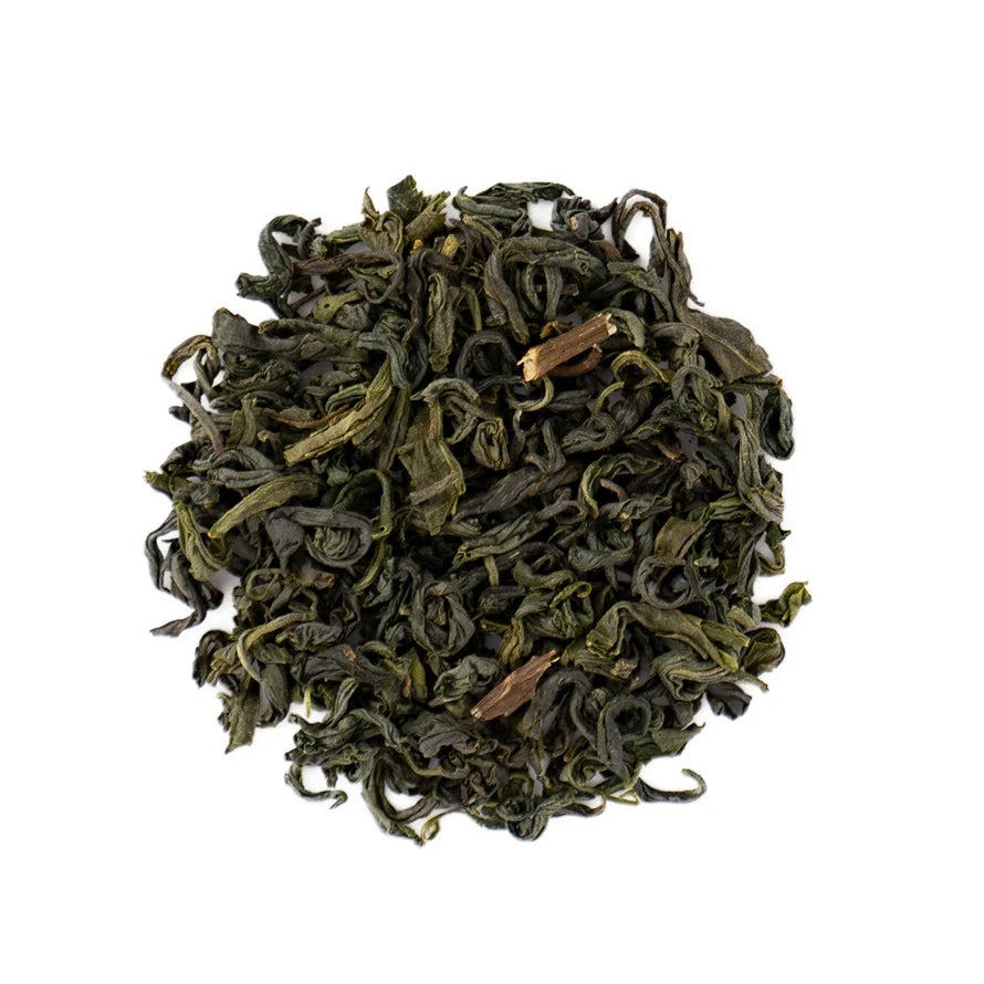 Pan-fired Green Tea with White Peach Teabag